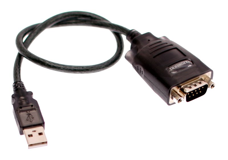 Using a USB serial adapter